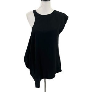 Tess Giberson Black Asymmetrical Top